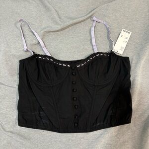 Urban Outfitters Black Corset Top